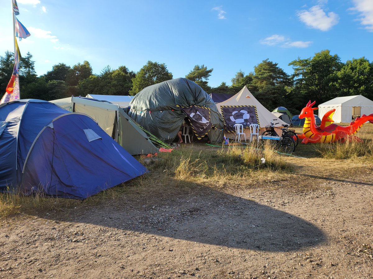 Labitat's camp at #Bornhack