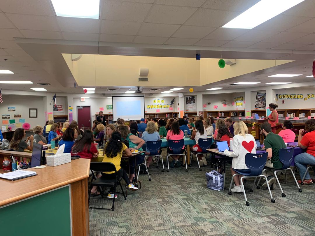 The excitement in the BCI library was high this morning! Welcome back, BCI Staff. It's so great to see you again!