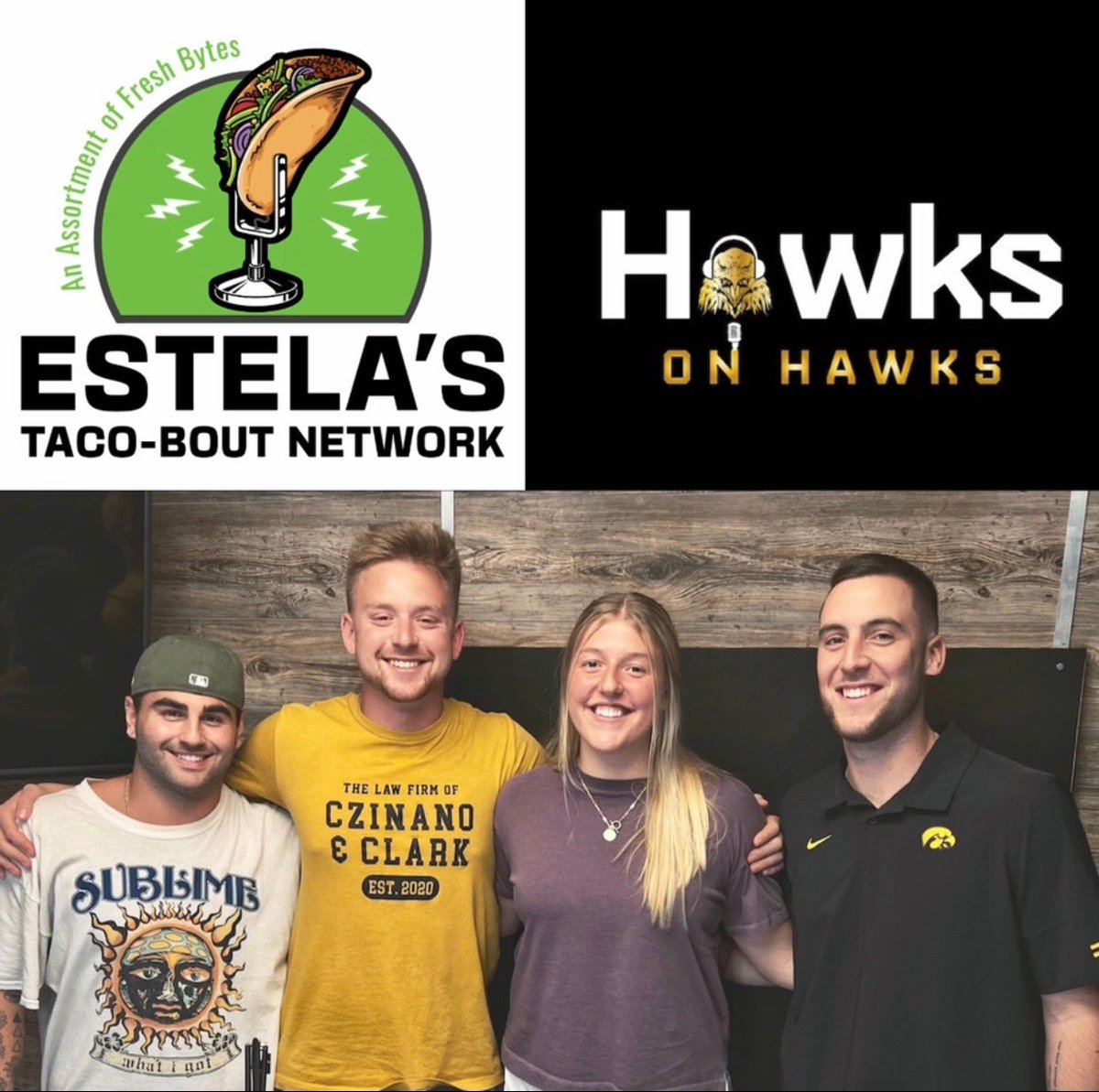 EstelasFreshMex's tweet photo. A BIG TIME episode 3 of “Hawks on Hawks” podcast is LIVE. This week features Iowa Football’s @spencerpetras  &amp; @Nicoragaini21 hosted by @connor_m30 &amp; @MCzinano 

Football season is near. Go Hawks!

Watch the full episode on YouTube: https://t.co/m8efdusnPU
⬆️⬆️⬆️⬆️⬆️⬆️⬆️⬆️⬆️⬆️⬆️ https://t.co/kZHNPA3dSy