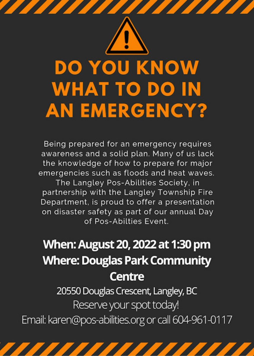Celebrate the Day of Pos-Abilities on August 20th, with live music, and activities including "Try on a disability challenge" and a presentation on disaster safety.