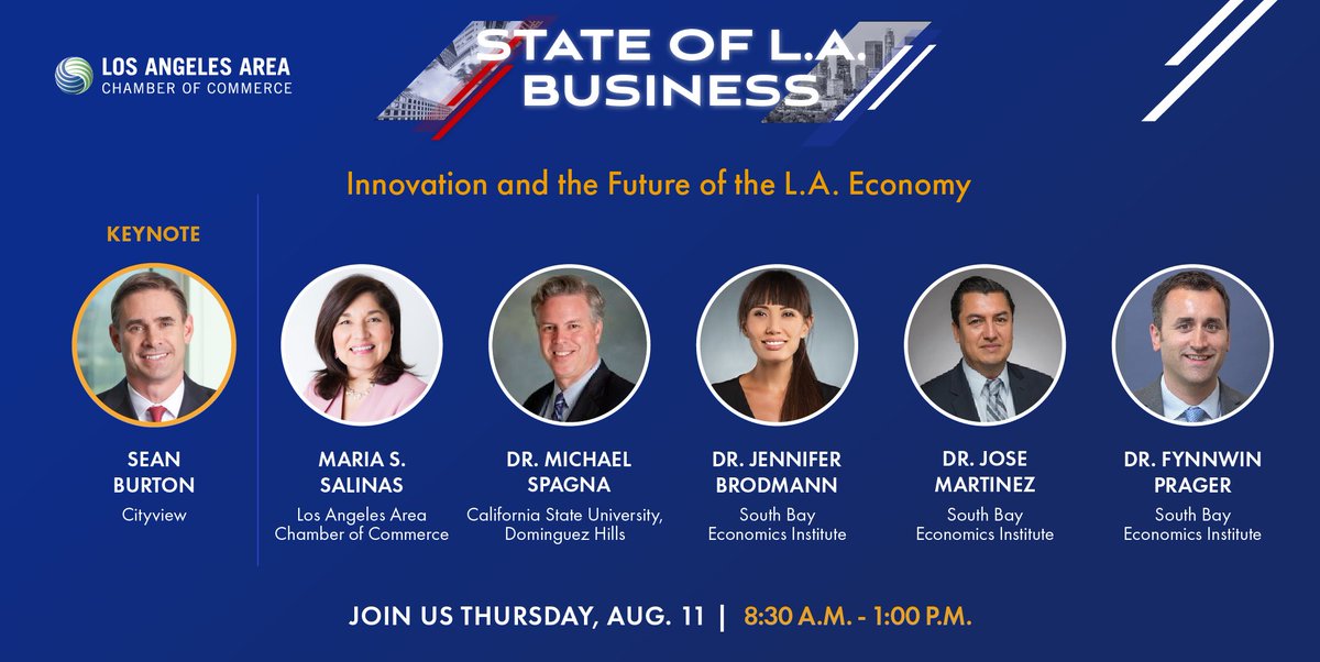 LAAreaChamber's tweet photo. We’re looking forward to seeing you at #stateoflabusiness @CSUDH this Thursday! Our opening session with Sean Burton will set the stage for a day of sharing ideas and innovations for the future of LA. 

Last chance to register: https://t.co/it2zArCmJy https://t.co/GdDF3UqJt8