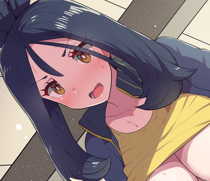 ポ○モンSVの最新PVに出ていた、黒髪おねえさん絵完成。渋R-18とニジエにうpりましたので、最寄りのSNSでどうぞ。 