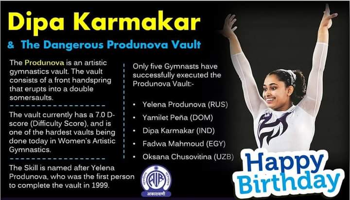 kunalkishoreran's tweet photo. Happy 29th Birthday to Indian Artistic Olympian Gymnast,

Miss Dipa Karmakar Ji.
🎂🥧🍮🎉🥮🍰🎂 https://t.co/9Easjy9uxc