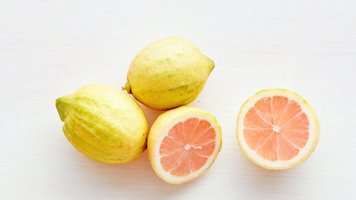 Did you know pink lemons actually exist? They grow in southern California and they get their pink color from the same chemical that makes grapefruit pink! Lemons start out tart, but we like to take them and make a sweet, refreshing, drink!