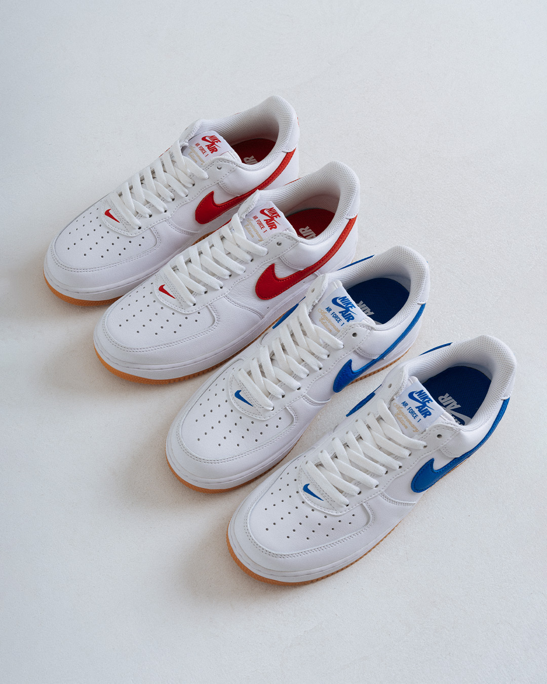Nike Air Force 1 Low Retro Since 82 White - WHITE/UNIVERSITY RED-GUM  YELLOW