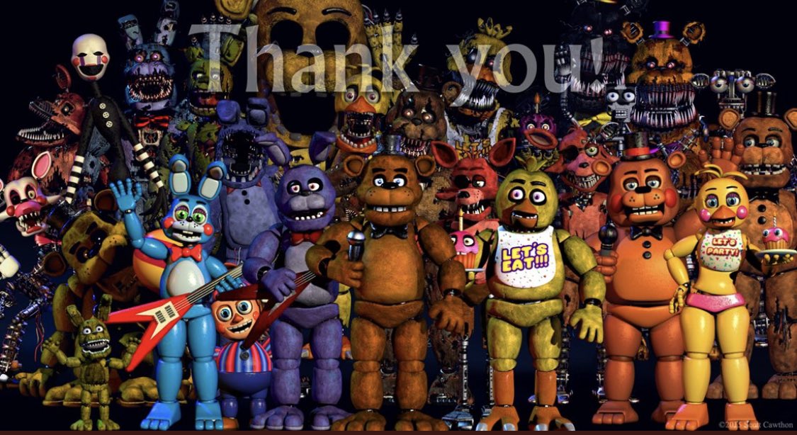 call me cliche but this series grew up with me. Through all the teasers, source code searching, and thrills, we have Scott Cawthon and Steel Will Studios to thank! #HappyBirthdayFNAF #ThankYouScott