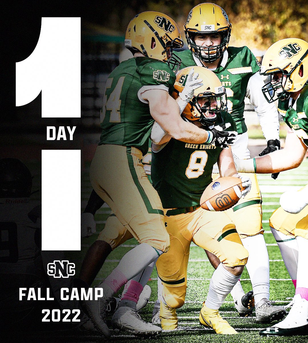 SNCfootball's tweet image. 1 day until report date for fall camp 2022 🟢⚔️🟡

#FAMILY