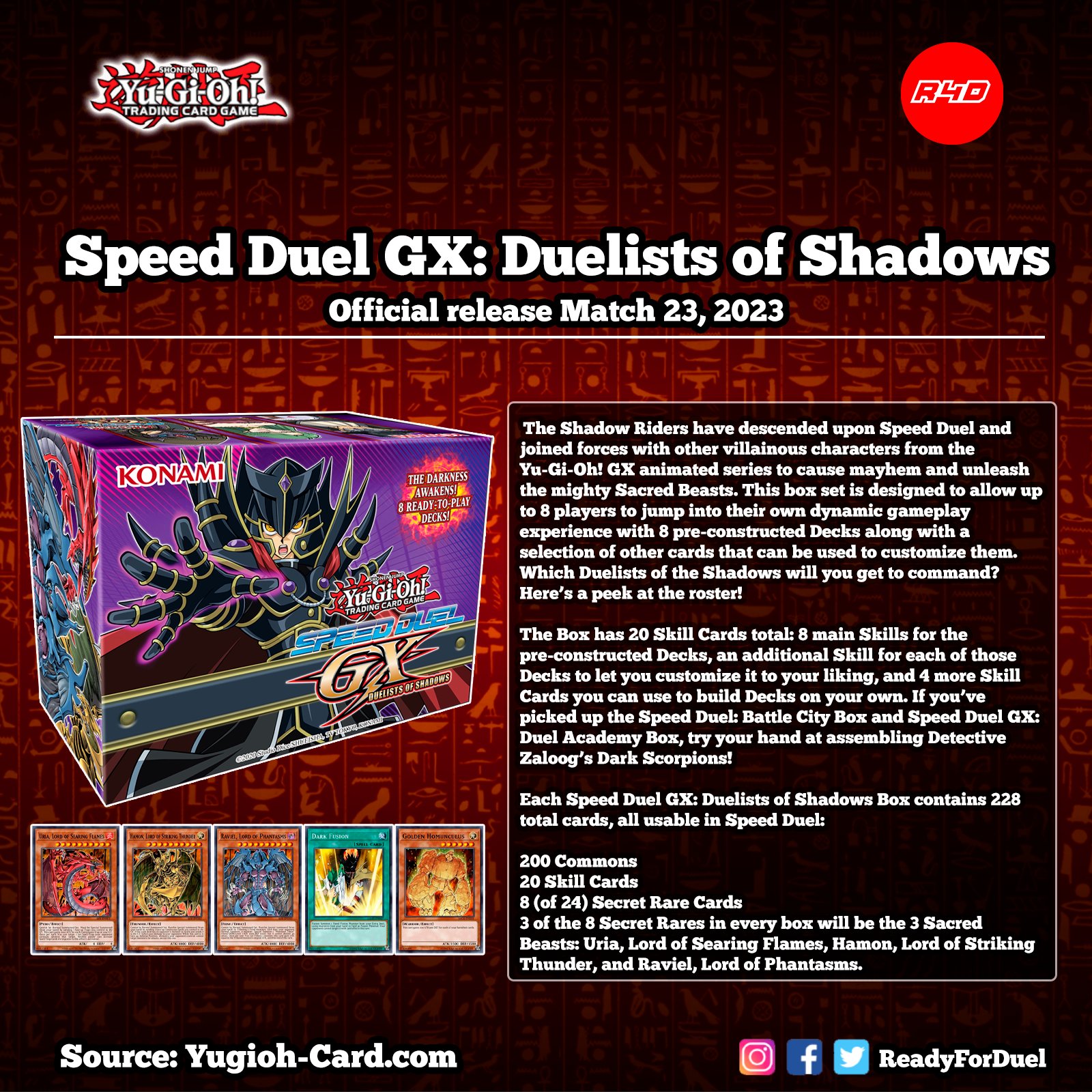 Yugioh Speed Duel GX: Duelists of Shadows Box