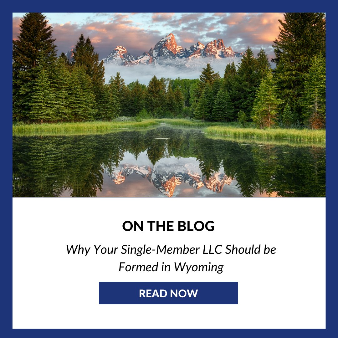 Need to form a single-member LLC and also want liability protection? Wyoming may be your best choice. Keep reading to learn more!
syndicationattorneys.com/.../why-your-s…
#syndicationattorneys #singlememberllc #howtosyndicate #securitieslaw #securitiesattorney #raisingcapital