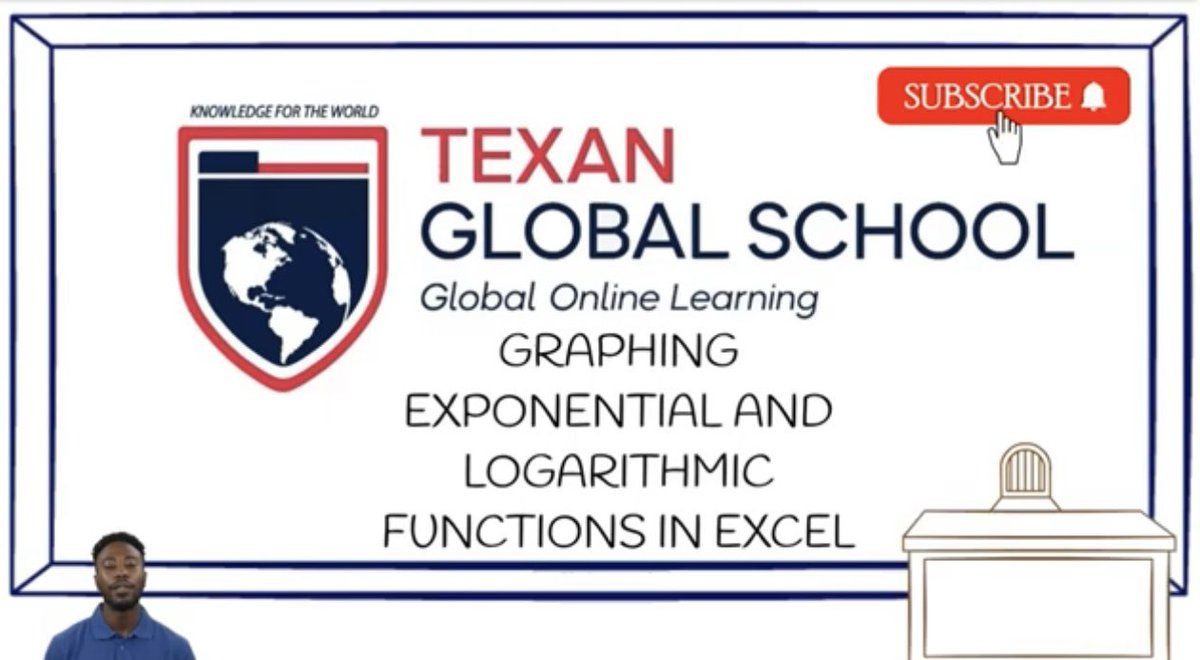 TexanGlobSchool's tweet image. TGS - Excel Graph Tutorial using exponential and logarithmic functions.
#Algebra #exponential #exponentialfunction #logarithm #logarithmicfunction #functions #function
VIDEO: youtu.be/PXWbvfsdTO4