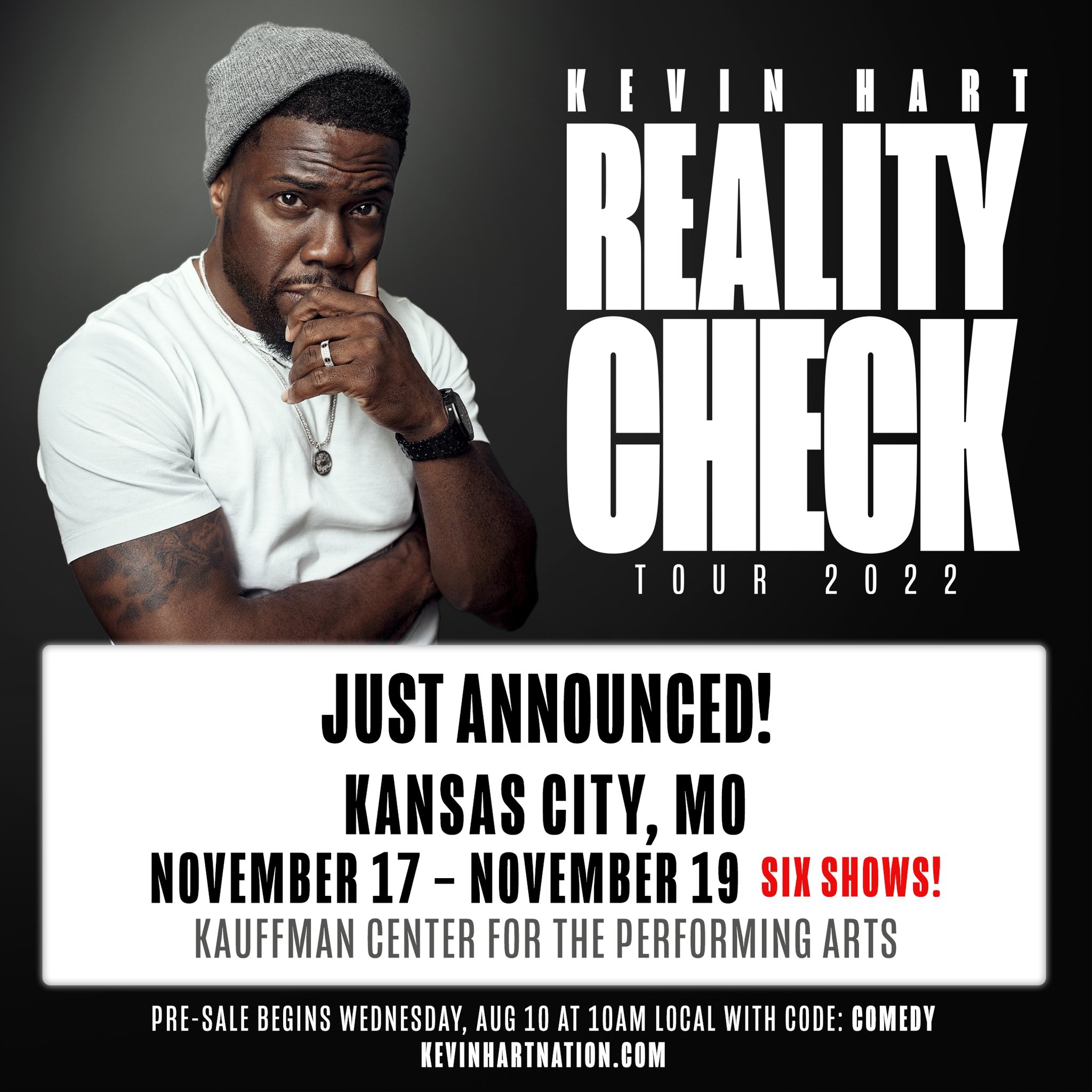 Kevin Hart on Twitter "JUST ANNOUNCED! RealityCheck tour is coming to