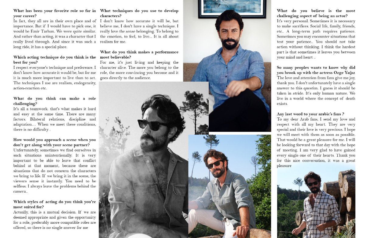 Such a big honor to get @gokberkdemirci as honor guest for this month

He is big talented #actor with simple criteria and love for his work

We will translate also the interview in arabic after

Special thanks to the teams in #turkey
