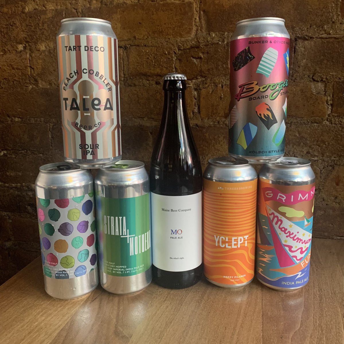 It’s hot out. Drink more beer from <a href="/taleabeer/">TALEA Beer Co.</a> @otherhalfnyc @grimmales @threesbrewing <a href="/mainebeerco/">Maine Beer Company</a> <a href="/bunkerbrewing/">Bunker Brewing</a>