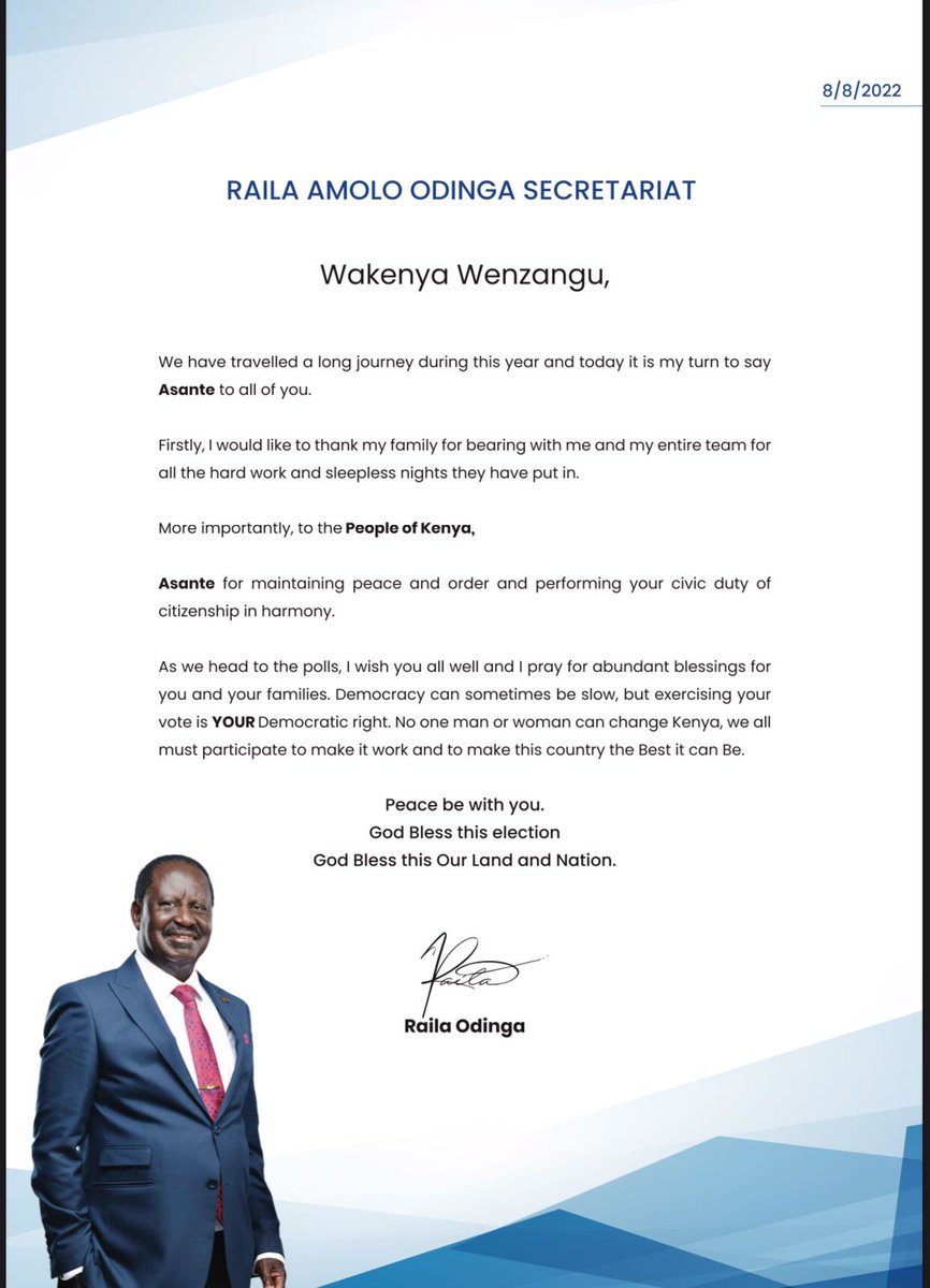 RailaOdinga's tweet photo. We have travelled a long journey during this year and today it is my turn to say Asante to all of you. https://t.co/utbTdcAYkc