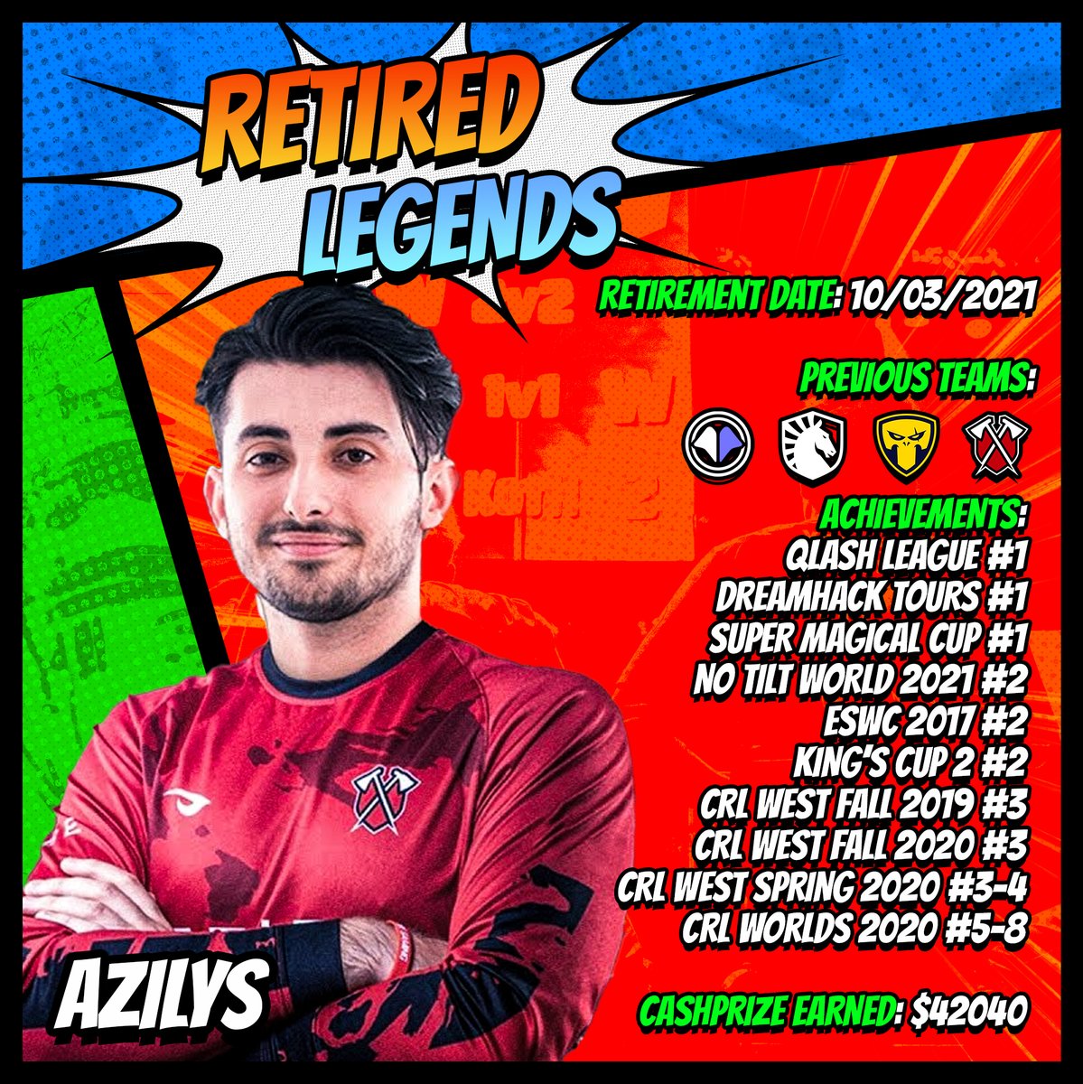 CRLIntel's tweet photo. #RetiredLegends is back with non other than
@Azilysgames.
1vs1 player, 2vs2 player, Azilys proved his consistency and versatility over the years making his way to the highest stage of the Clash Royale League
Write down your best Azilys memory 👇 https://t.co/5jwFsLqbIB