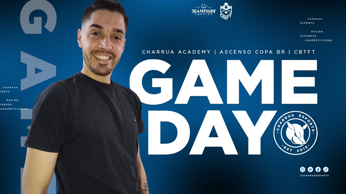 charruaesports's tweet photo. #CopaBR 🏆
Esta noche la Academy se estará enfrentando a partir de las 20:00 hs contra #MAINDivine de 🇧🇷 por el ascenso de @CBTFToficial
#GoCHA #CharruaFamilia #TFT https://t.co/xAxHjxKEk3