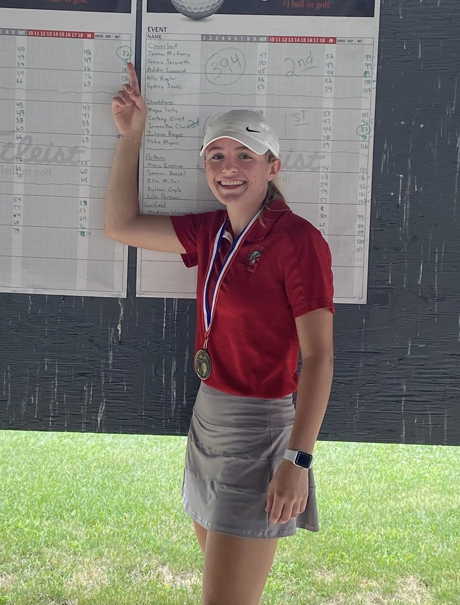 SpringfieldGir1's tweet photo. From the 2022 Lady Spartan Invitational: Congratulations to Springfield’s own (2023) @2_cami_2   on her second 1st place finish in as many tournaments. Rounding out the top 3 were Samantha Clark of Streetsboro and Gracie Westover of Southeast. https://t.co/ogfj3B3GMA