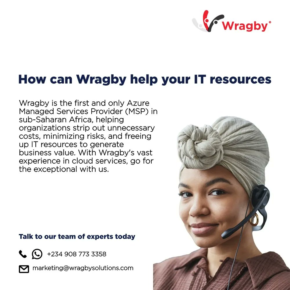 WragbyNg's tweet photo. At @WragbyNg, if it is not exceptional, we do not go for it.
Get on the journey with us today.
.
#Wragbysolutions #digitaltransformation #CloudWorld #technologynews #techleaders #azurecloud #cloudservices #enterprisesolutions #Dogecoin #Microsoft https://t.co/uE54gUazlc