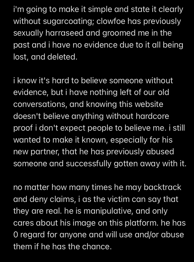 mymelody4759591's tweet photo. about user @/clowfoe, please read. https://t.co/67Pi76rKuu