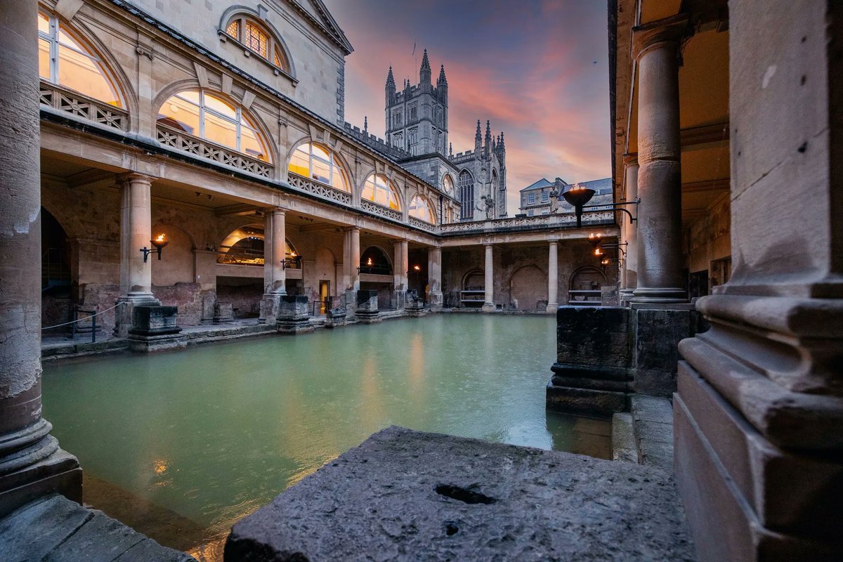 VisitBath's tweet photo. Torchlit evenings are back at @RomanBathsBath this summer!
https://t.co/AoCBQ1Q9bu https://t.co/WzxvT34rE1