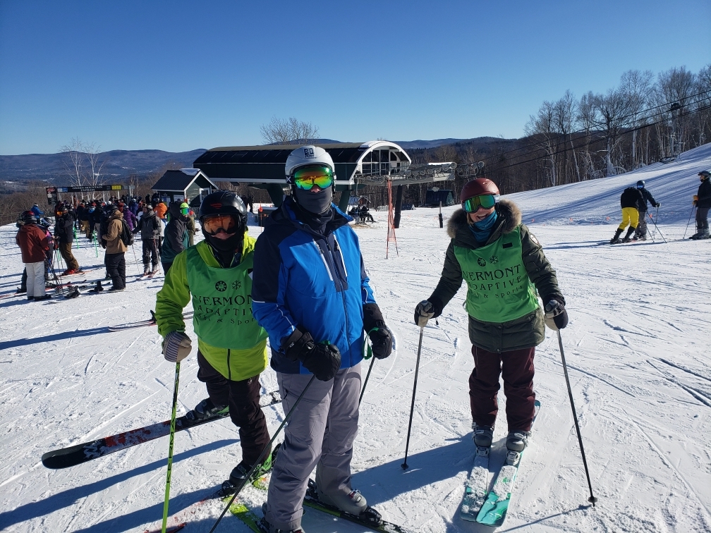 “He had such a good time that he has already asked when his next adaptive lesson will be! I cannot emphasize how huge this is, because he was very nervous and anxious about returning to the slopes.”
-From an email from Christopher’s mom.