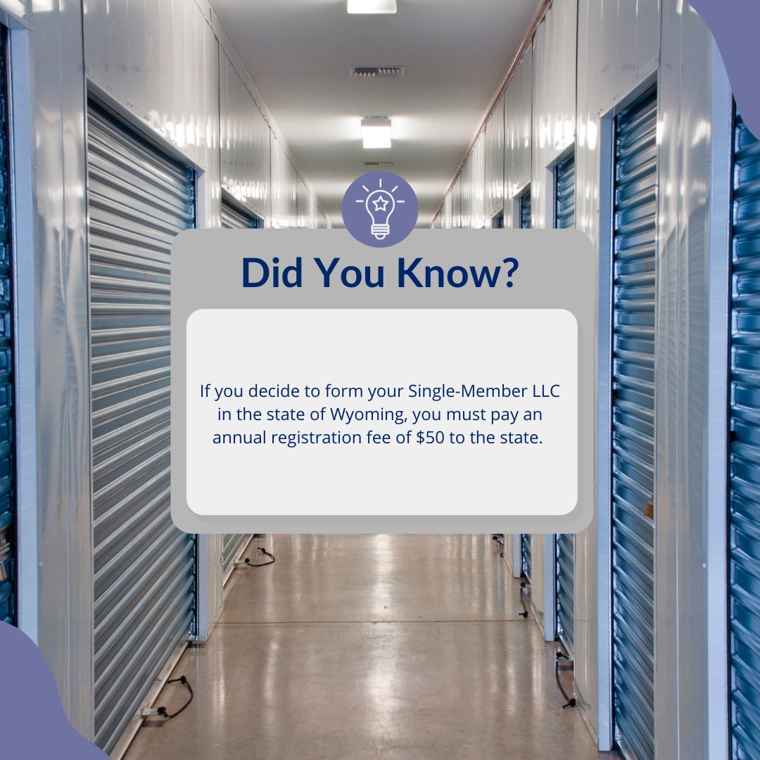You must pay a $50 annual registration fee to the State of Wyoming for the duration of your Wyoming LLC. 

#syndicationattorneys #realestatesyndication #singlememberllc #howtosyndicate #securitieslaw #securitiesattorney #raiseprivatemoneylegally #raisingcapital