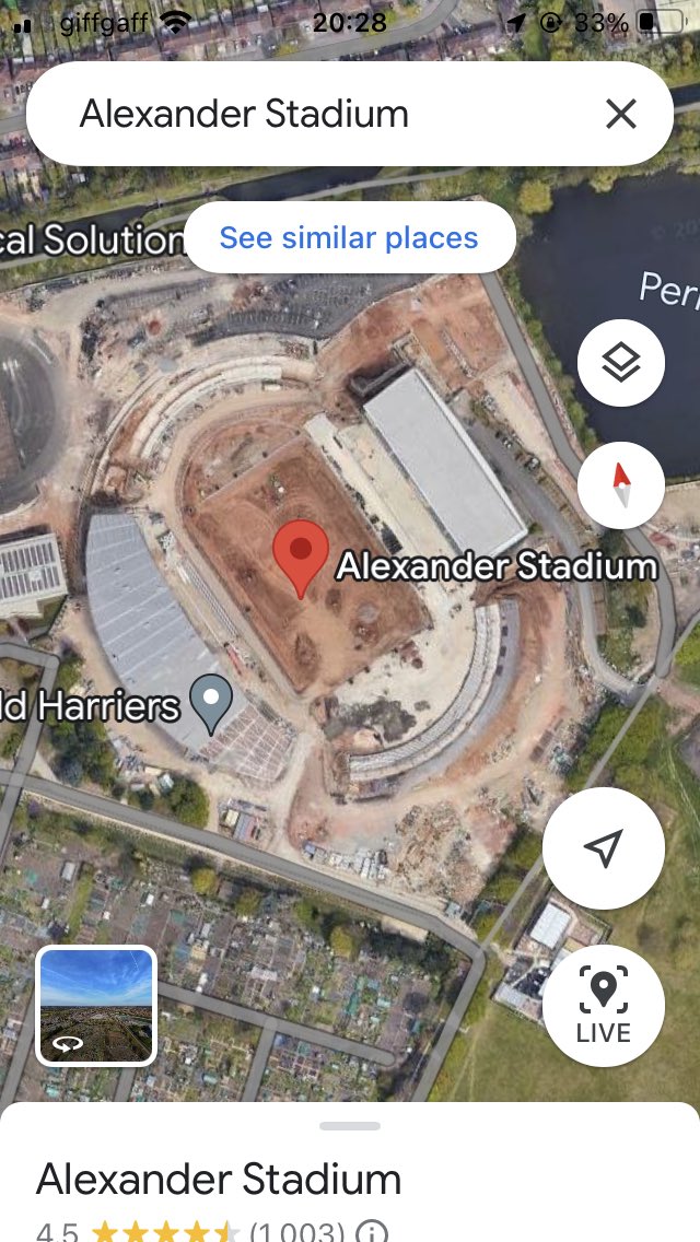 Jools_Harding's tweet image. ⁦@googlemaps⁩ ⁦@birminghamcg22⁩ Can we have a new picture please? #birmingham2022legacy #alexanderstadium #closingceremony ⁦