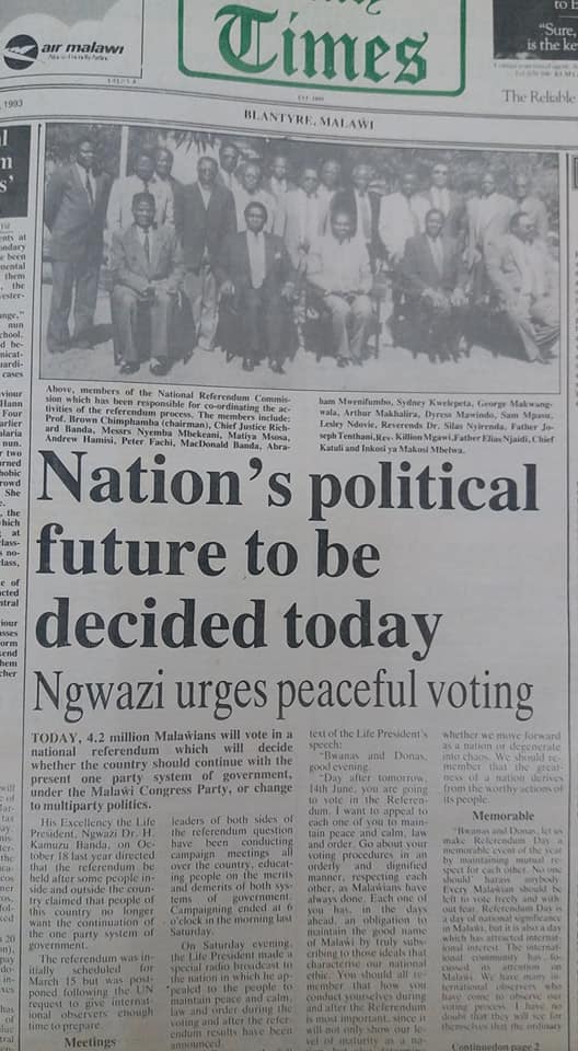 mcbrams's tweet photo. A major #Malawi throwback. I reckon some of you were not even born yet https://t.co/8z1teMhpx9