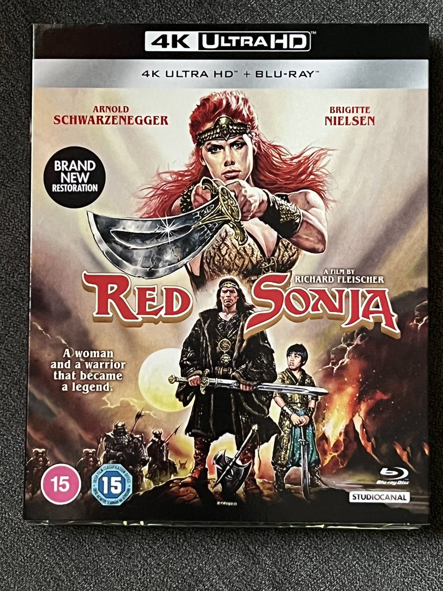 bigalthewasp's tweet photo. Tonight’s 4K movie 🍿
@Schwarzenegger #4k #4uhd #physicalmedia #redsonja
@hmv https://t.co/W1EkpmejlW