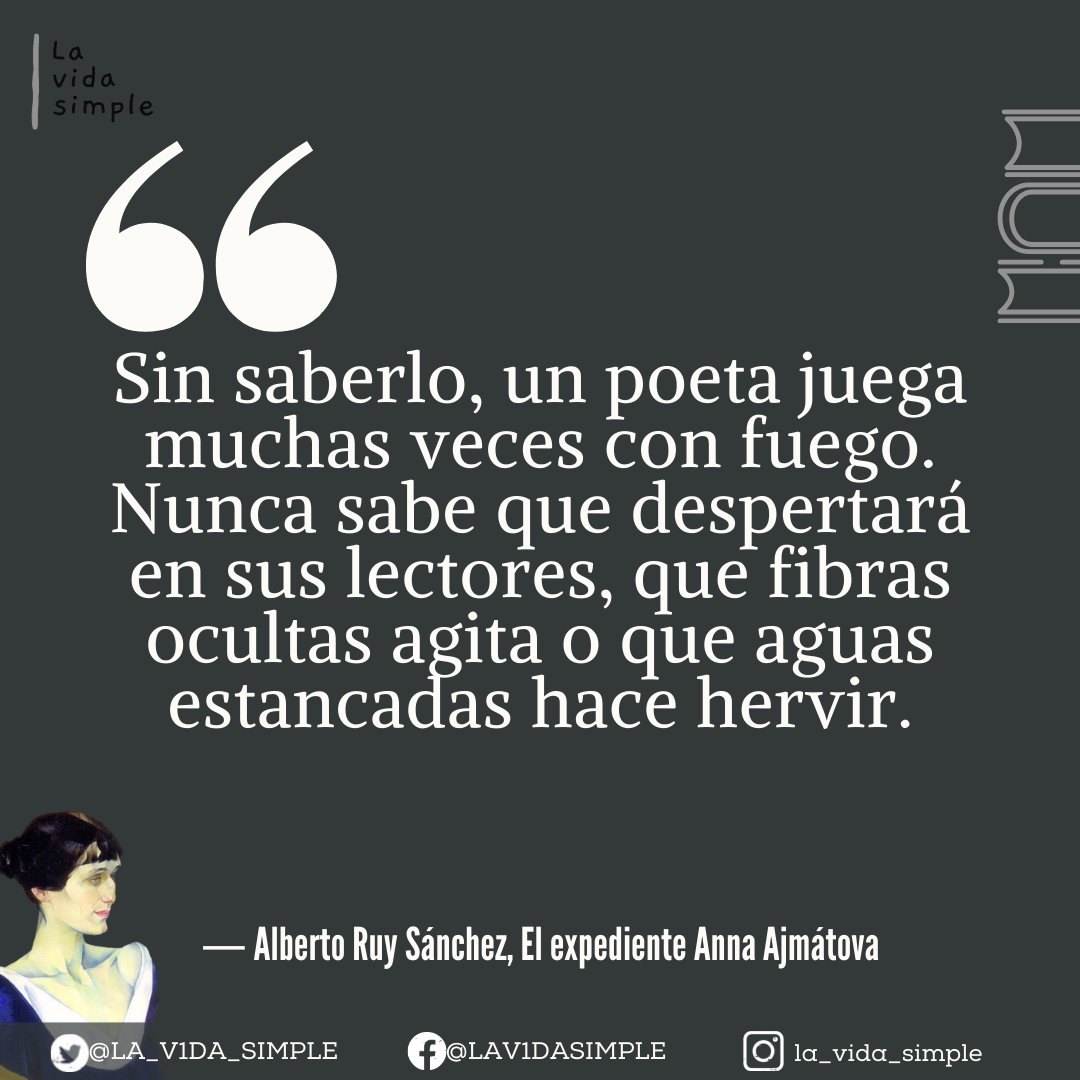 LA_V1DA_SIMPLE's tweet photo. #albertoruysánchez #bookriot #poetry #poesía
#bookstagram #books #lovetoread #bookish
#bookrecs #readingchallenge #libros #amoleer
#librosrecomendados #RetoDeLectura #lavidasimple https://t.co/DvBLMHvExc