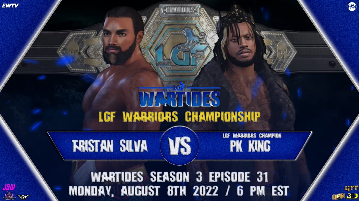 First set of matches!

🔵Tokyo Kyber Kingdom vs The Way
🔵End of Heartache vs Derick Baker &amp; X
🔵Lady Kuro vs Ashley Asylum 
🏆Tristan Silva vs PK King (c) (LGF Warriors Championship)