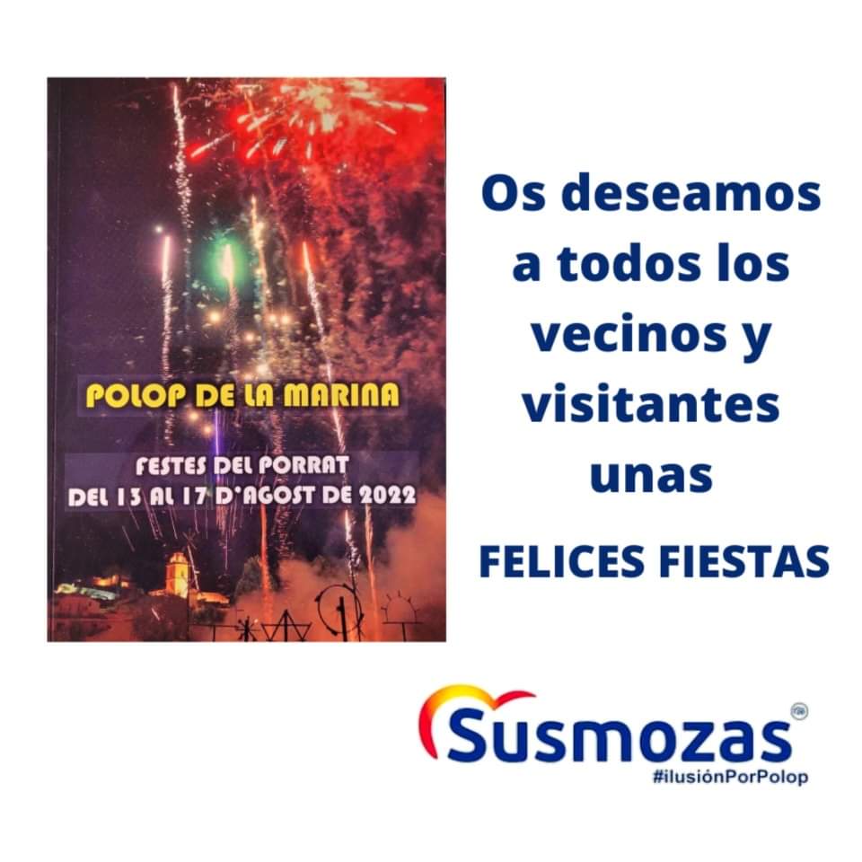 pp_polop's tweet photo. Os deseamos a todos los vecinos y visitantes unas FELICES FIESTAS 🎉

✅️ Adjuntamos el programa de actos 📖

#IlusiónPorPolop #Polop #PolopEnFestes https://t.co/ylo5huzniN