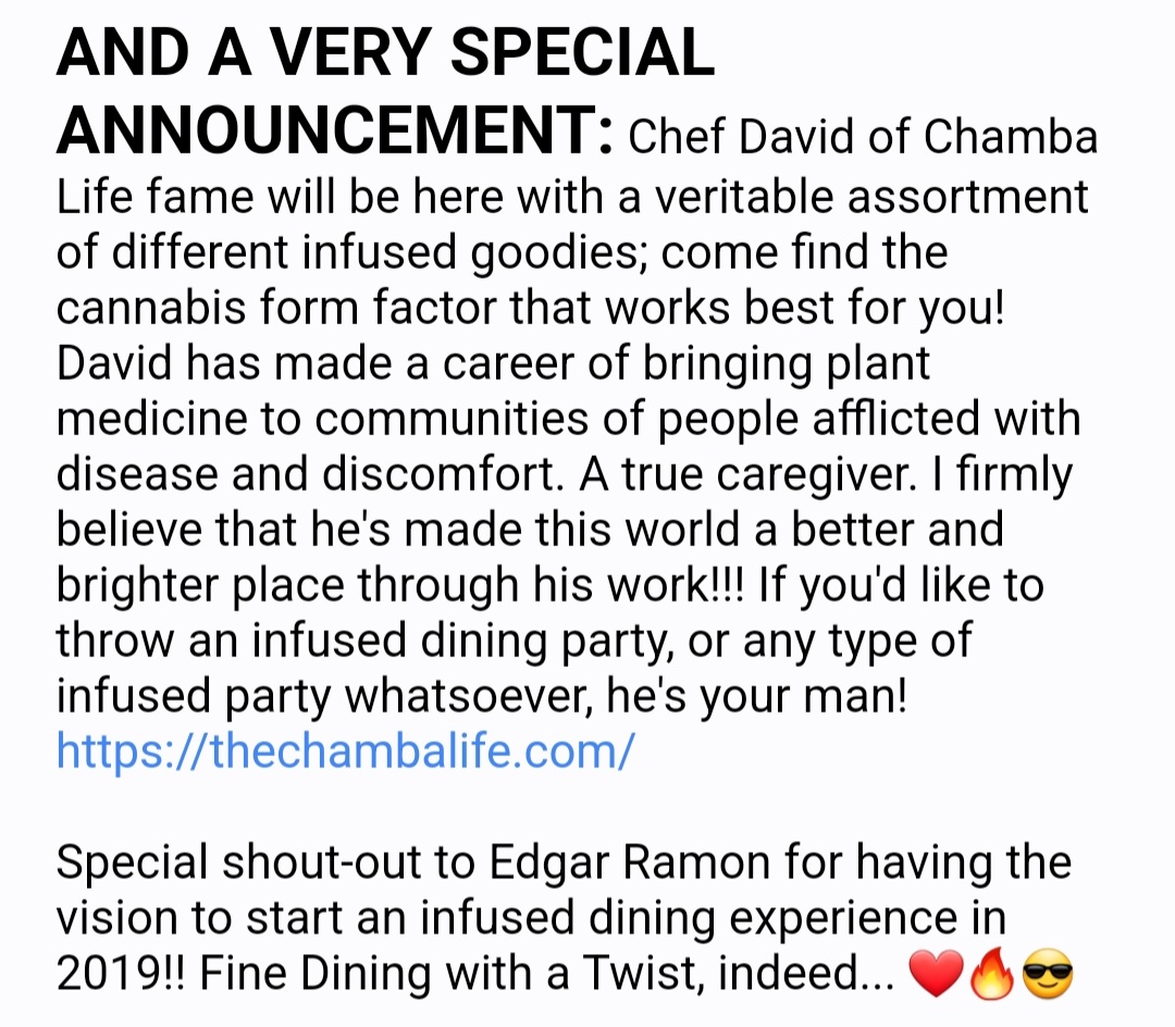 ChambaLife's tweet image. Big thanks to Matt Grimes!!
Director of operations for the Oregon cannabis association