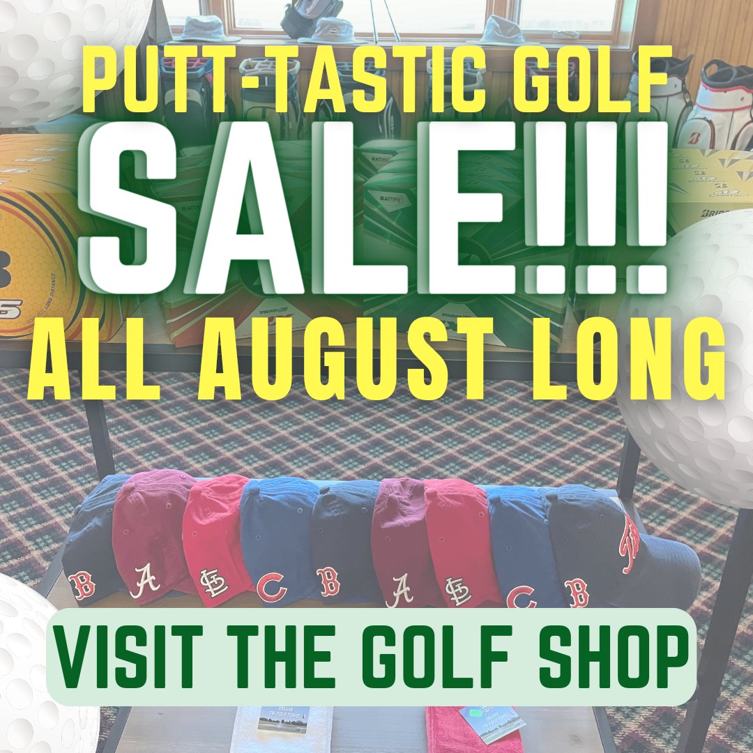Don't miss the best summer sale of the year! Crestview's Putt-tastic Pro Shop Sale is Now going on!! Stop in and take a look around, upgrade your #golf ⛳️ game. #crestviewbestview #munciegolf #golfsale