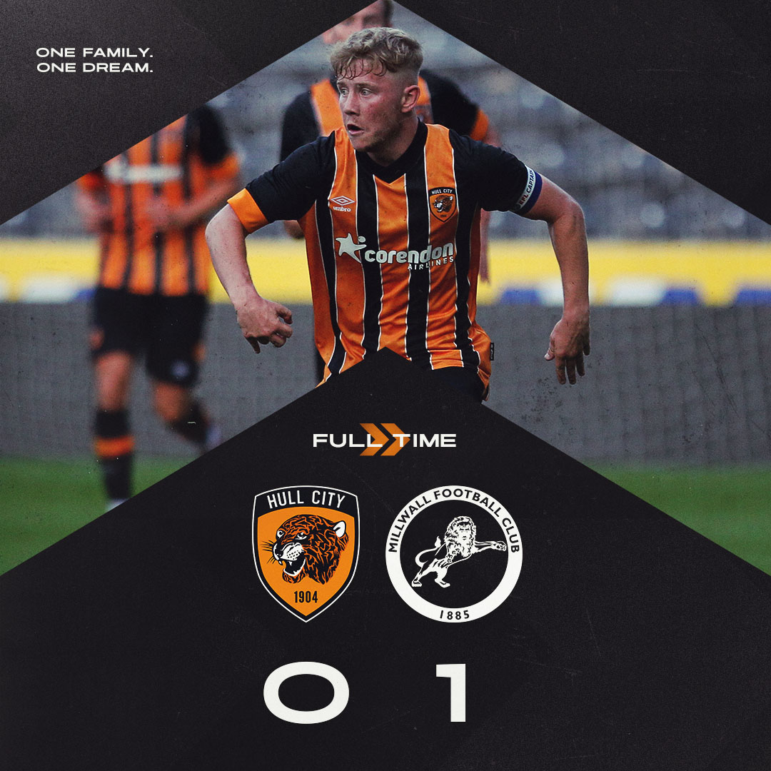 FULL-TIME:

🐯 Hull City U21s 0-1 Millwall U21s 🦁

The Under-21s suffer a narrow defeat at the MKM Stadium in their opening #U21PDL fixture of the 2022/23 season. 

🐯 #hcafc #hcafcU21