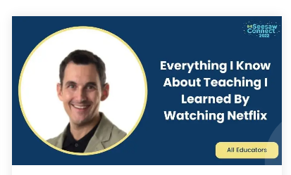 Have you checked out @Seesaw Connect? Free virtual PD available through 8/14. The sessions have all been great, and they save your progress, so you can watch in snippets as time allows. Some of my faves so far👇@canva @jennasaurustech @naomimeredith_