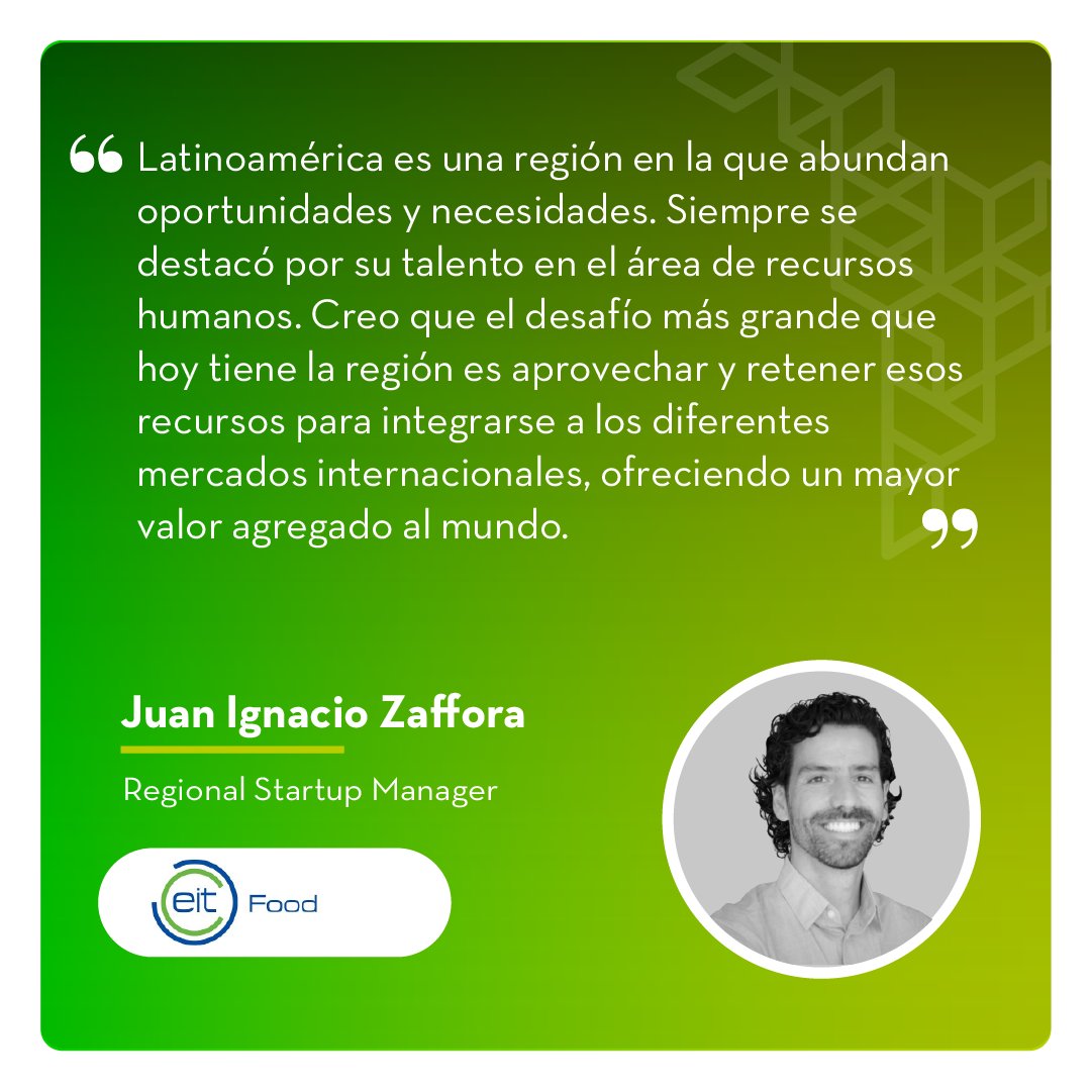 Agosto nos trajo esta conversación con <a href="/JuaniZaffora/">Juan Ignacio Zaffora</a> , Regional Startup Manager de <a href="/EITFood/">EIT Food</a> sobre su visión acerca del ecosistema de innovación y emprendimiento con impacto en Iberoamérica.

📣 Algunos de los destacados de la entrevista: