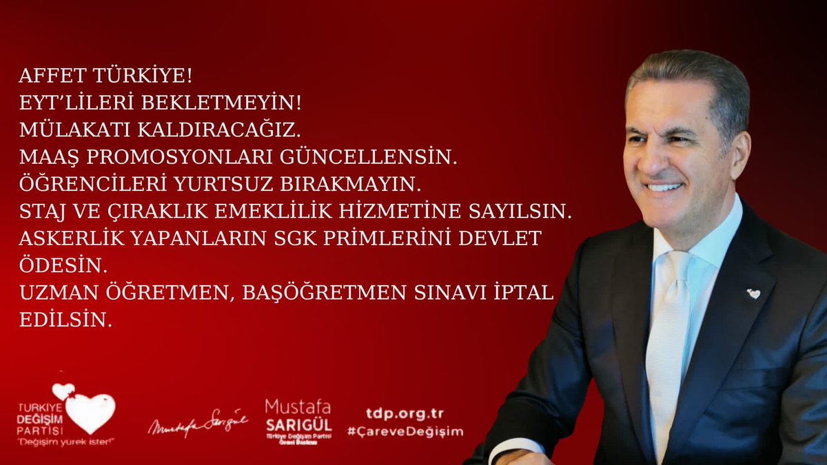 Mustafa Sarıgül (@m_sarigul) on Twitter photo 