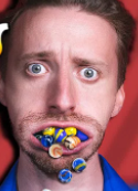 Father: SOOOOOOOON! WHERE IS MY MARBLE COLLECTION!

Me in my bedroom realizing that my father is going to find out that I'm eating his marble collection: