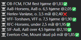 Apropos Specialpakken, som vi nævnte kort i forrige opslag, så tjek lige formen på denne! 🔥

Skal du med på vognen, så find pakken her⬇️⬇️⬇️
heavybetting.dk/sms-spilforsla…

#betdk