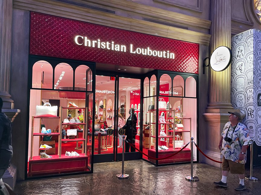 kennethpark (kpa) on X: This Christian Louboutin store in The Forum Shops  at Caesar's Palace truly represents the opulent and luxurious aesthetic of  the brand. Learn more:  #louboutin #vegas  #caesarspalace #retail #