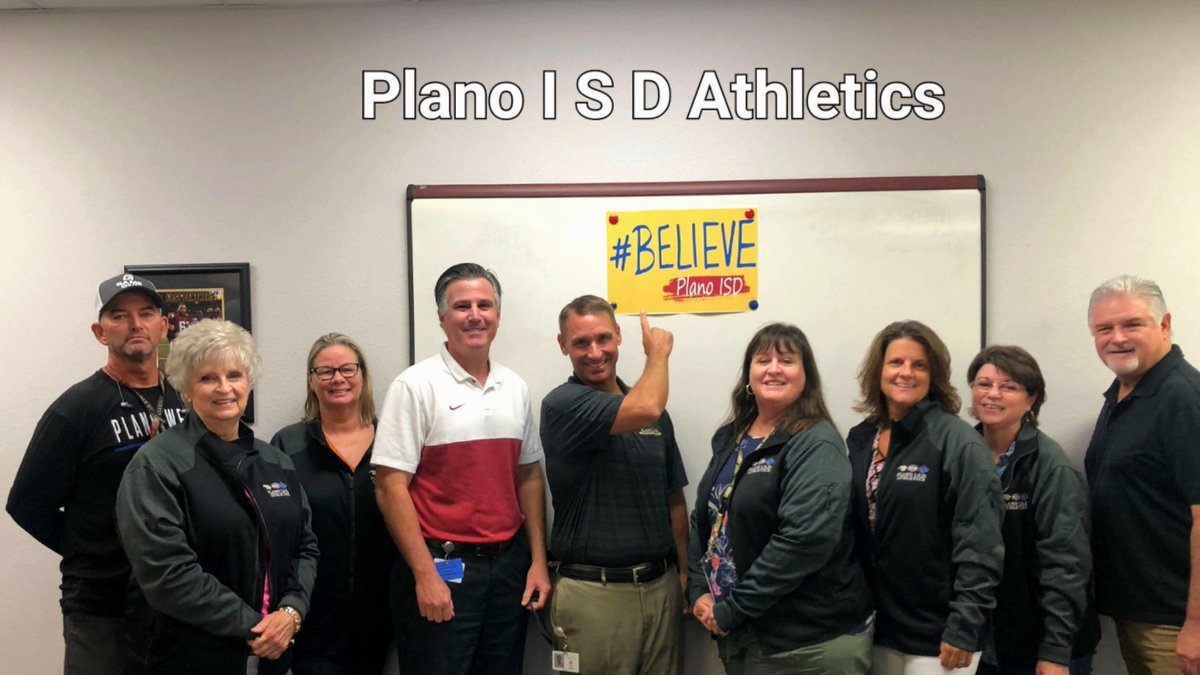 The Plano ISD Athletic Department is ready to go for the 22-23 school year!  We BELIEVE! #BelievePlanoISD