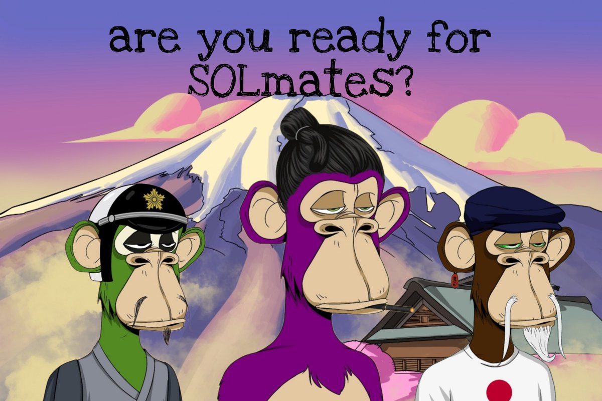 its___kotch's tweet photo. Well, are you?
@Japanese_BAPES #SOLmates land in 2 days!
Be ready or miss out!
#JBAS #JBAStakeover #KXTCH #JBASandproud #SolanaNFT #ProbablyNothing https://t.co/eXYt4IDurB