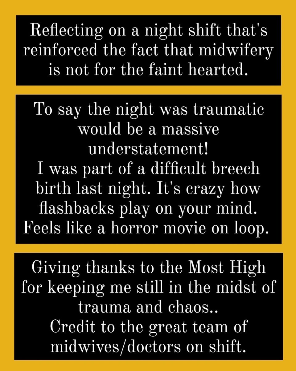 This journey is a hard road..
Hats off to the #midwives who have come before me..