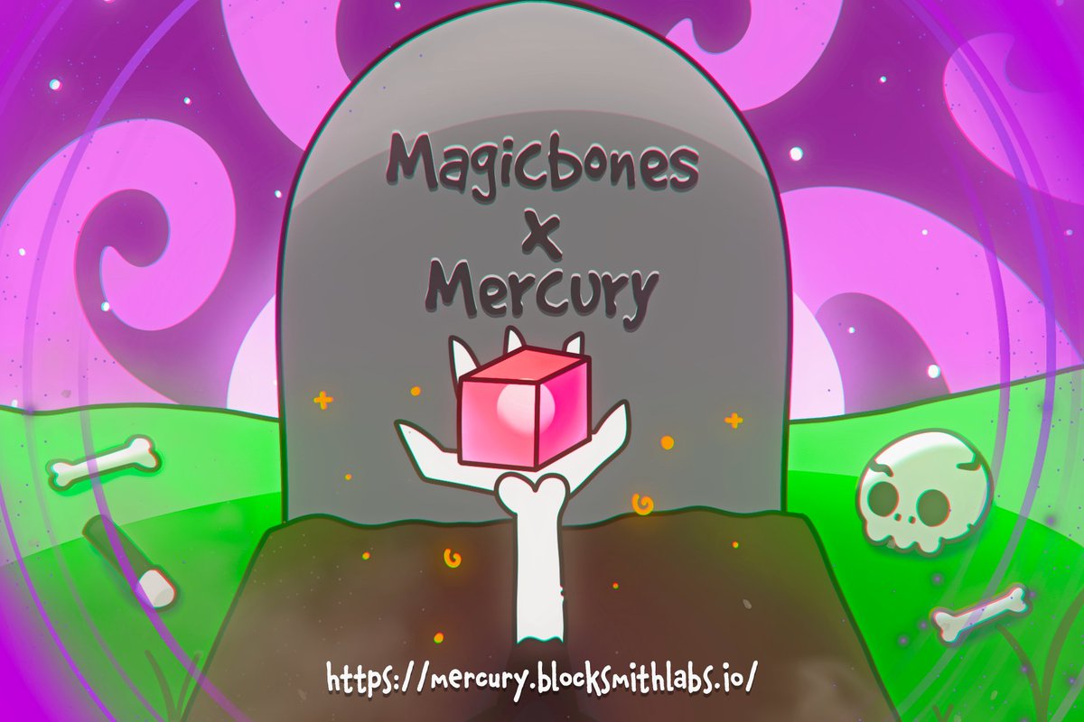 MagicbonesNFT's tweet image. Magicbones is proud to announce our partnership with @BlocksmithLabs for their wallet collection system, Mercury 💀 ✨ 

25 People That Interact With This Tweet Will Get Whitelist 👀 

#Solana #SolanaNFT #NFT #SolanaSummer #NFTGiveaway #NFTCommunity