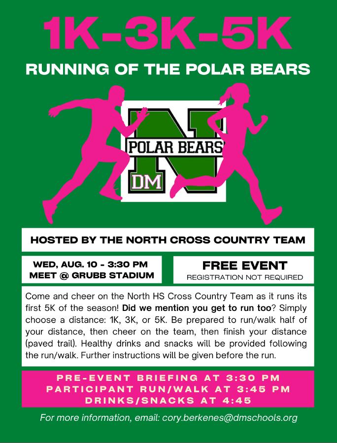 TiffanyBerkenes's tweet photo. JOIN US THIS WEDNESDAY! Walk, run, enjoy some snacks, & cheer on the North High student-athletes! #ittakesavillage #PBNation
🏃🏻♂️🏃🏾♀️🚶🏼♀️🚶🏽☀️💚 https://t.co/GGi7YCzbrm