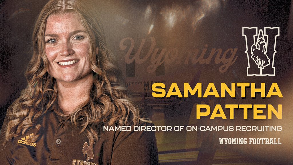 Samantha Patten Named Director of On-Campus Recruiting for Wyoming Football.

📰 bit.ly/3JLIf36