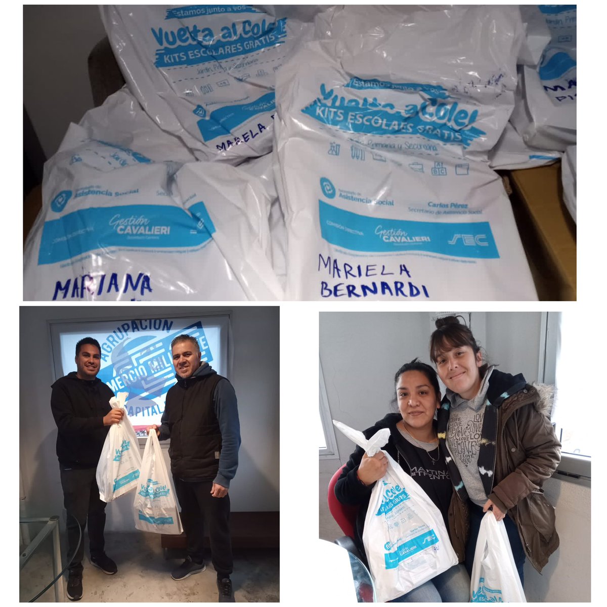 #VueltaAlCole
2da entrega de utiles, gracias compañero <a href="/CarlosPerezSEC/">Carlos Pérez</a> y a la Secretaria de Asistencia Social.

Por estos y más beneficios alcanzados, el 15 de septiembre votamos <a href="/ListaAzulSEC/">Lista Azul SEC</a> 

#SoyComercio
#SoyAzul
#AgrupaciónComercioMilitante