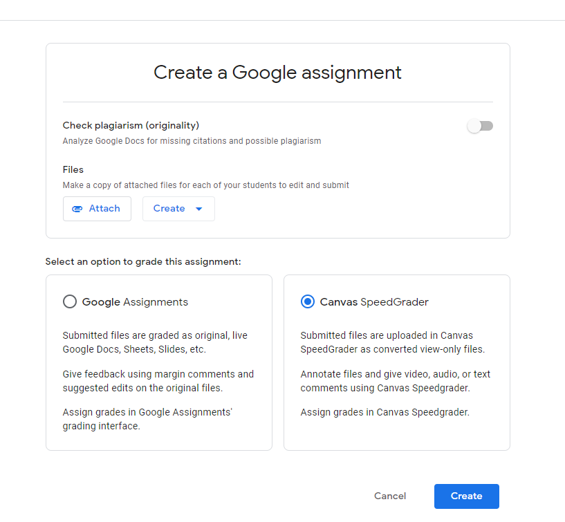 megswope76's tweet photo. Hey @Canvas_by_Inst and @GoogleForEdu users: Look what I saw today for the first time when making a Google Assignments LTI 1.3 assignment in Canvas. ππ https://t.co/Dm2j16nclG