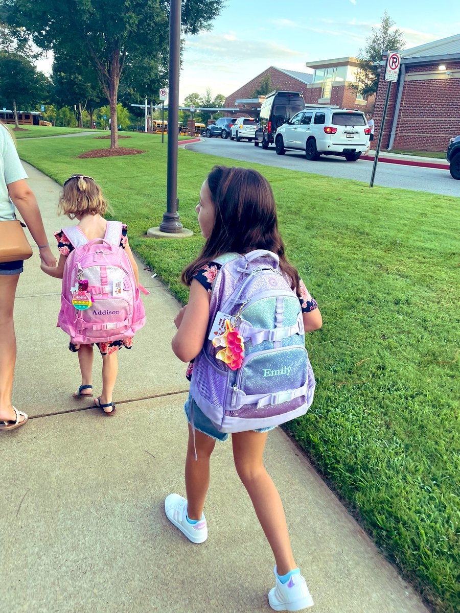Exciting first day for my babes! ❤️